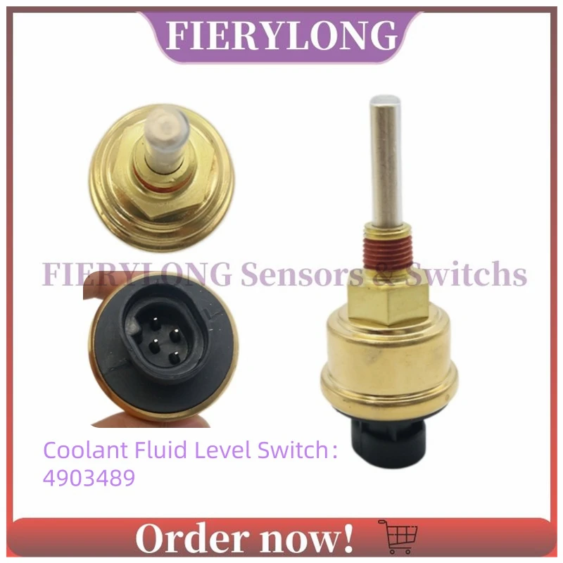 Sensor de nivel de líquido refrigerante del motor 4903489 para Freightliner FL70 FLD112 FLD120 Kenworth K100 T2000 T300 International Volvo Mack
