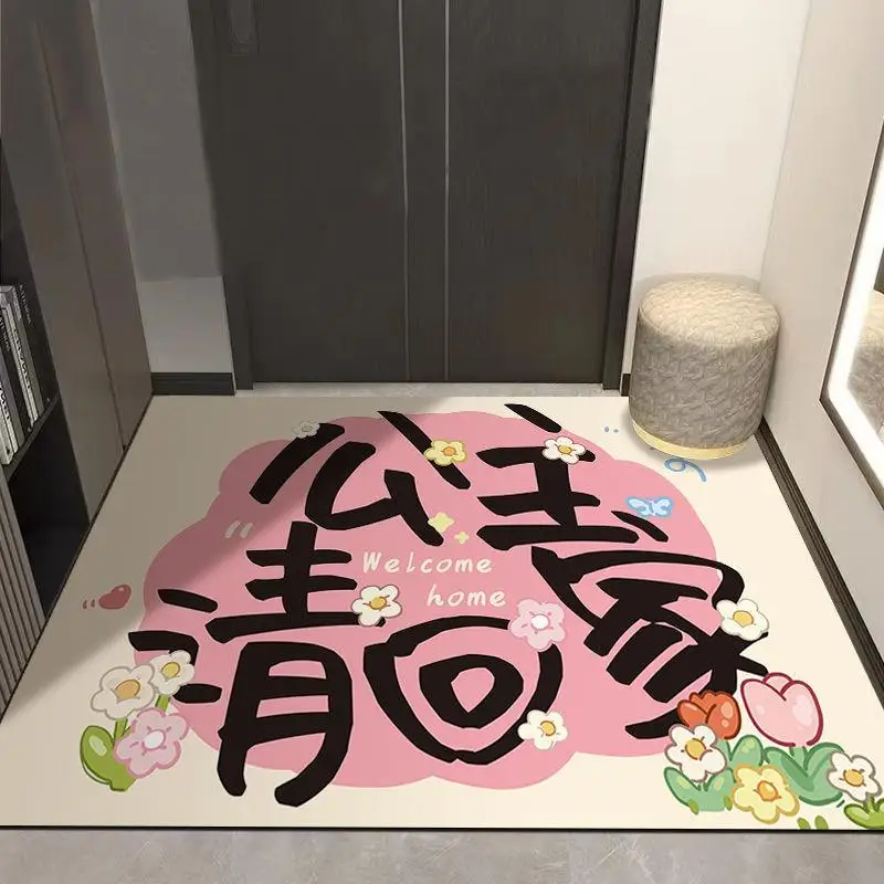 princess-entrance-door-mat-anti-slip-water-absorbent-silicon-dendroid-home-use-mat-easy-to-clean-cartoon-pattern-living-room