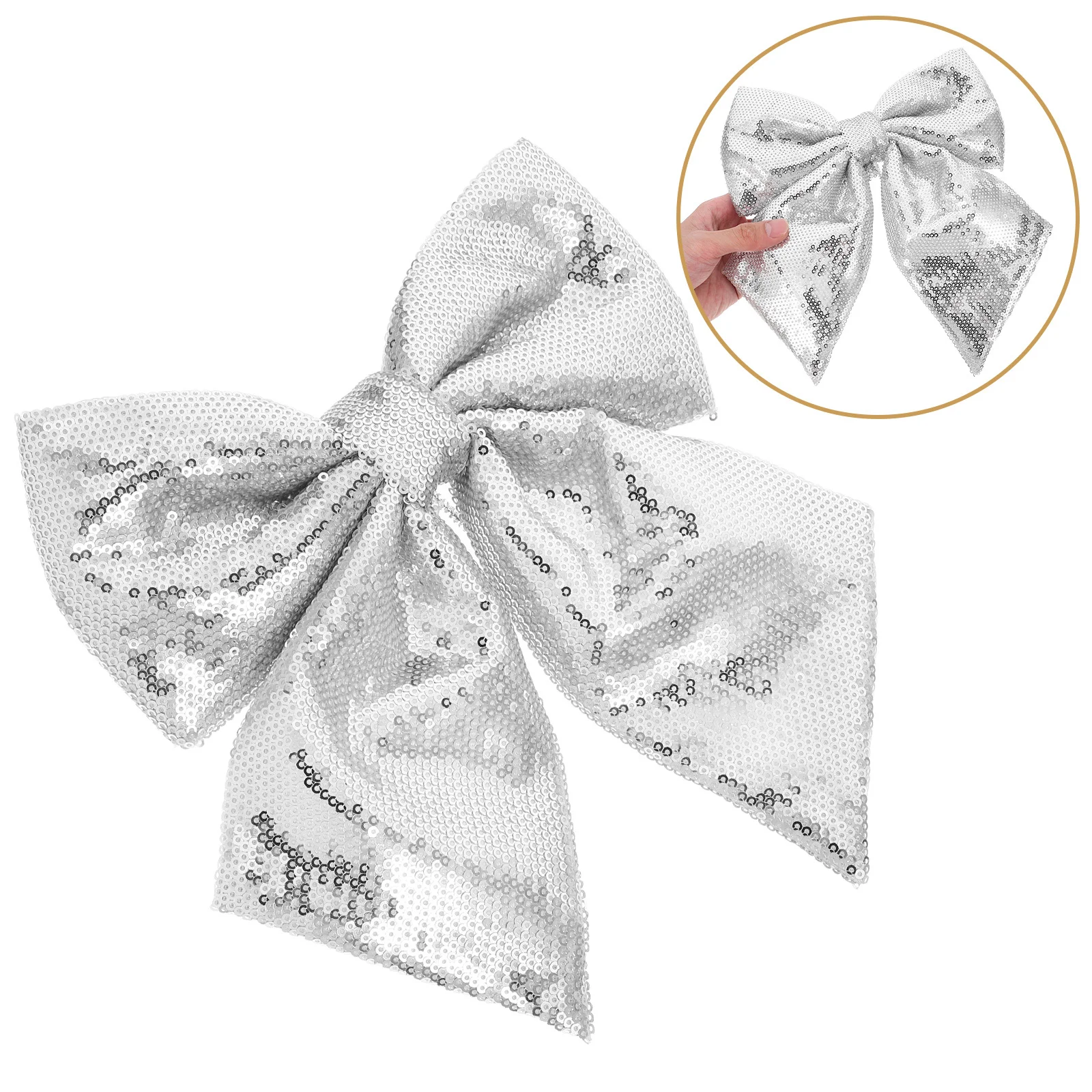 

Christmas Glitter Bowknot Festive Decorations Shatterproof PVC Epe Foam Unique Ornaments DIY Party Decor Adornment