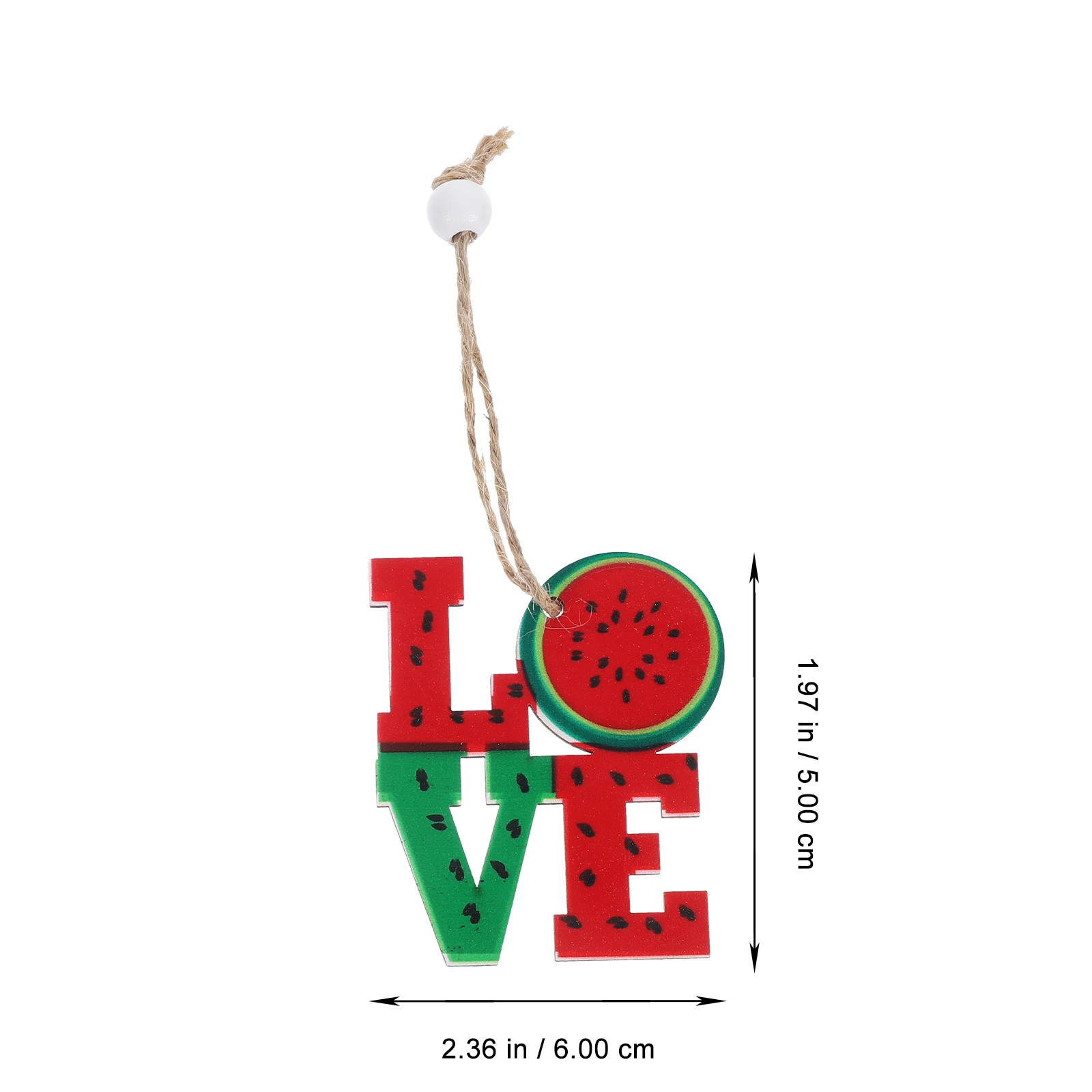 

12pcs Summer Wood Watermelon Hanging Ornament Beach Party Decorations Pool Tropical Birthday Decoration Farmhouse Event