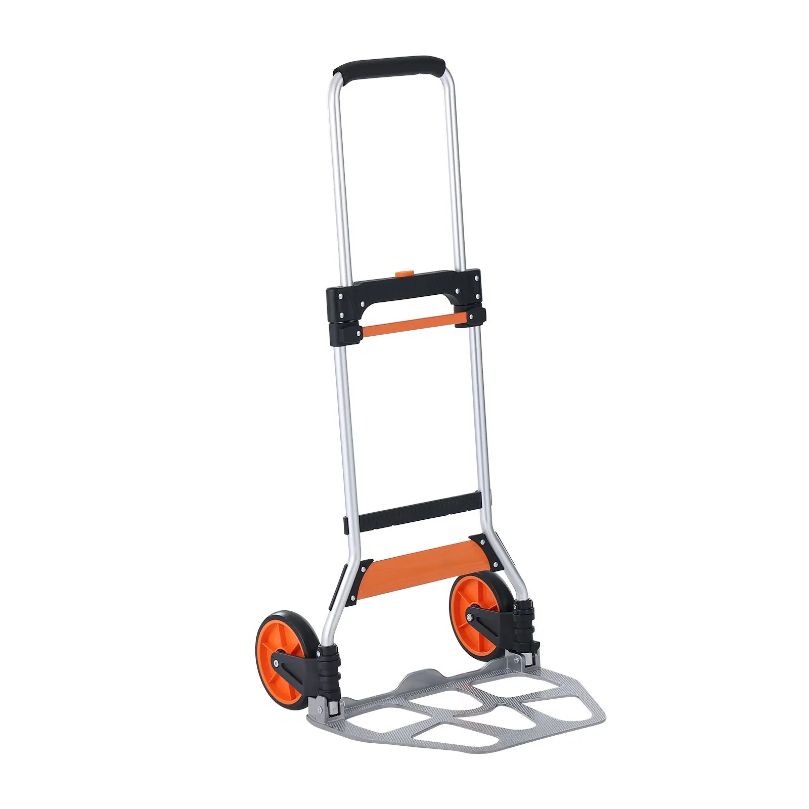 

Folding Hand Truck, 275 Lbs Load Capacity, Aluminum Portable Cart, Convertible Hand Truck And Dolly With Telescoping Handle And