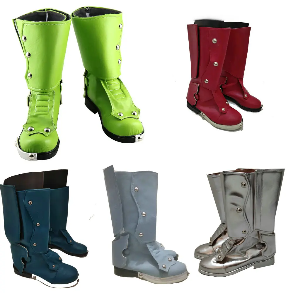 Kamen Rider Boots Cosplay Kamen Rider V3 Shoes THE NEXT Boots Kamen Rider 1 go cosplay Green Dark red Boots