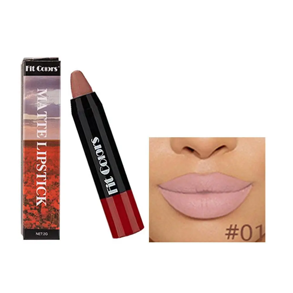 Matbruine Lip Liner Potlood Lip Omtrek Waterdichte Contouren Balsem Krijt Blijvende Hydraterende Lippenstift Pigmenten Lip Cosme R8d7