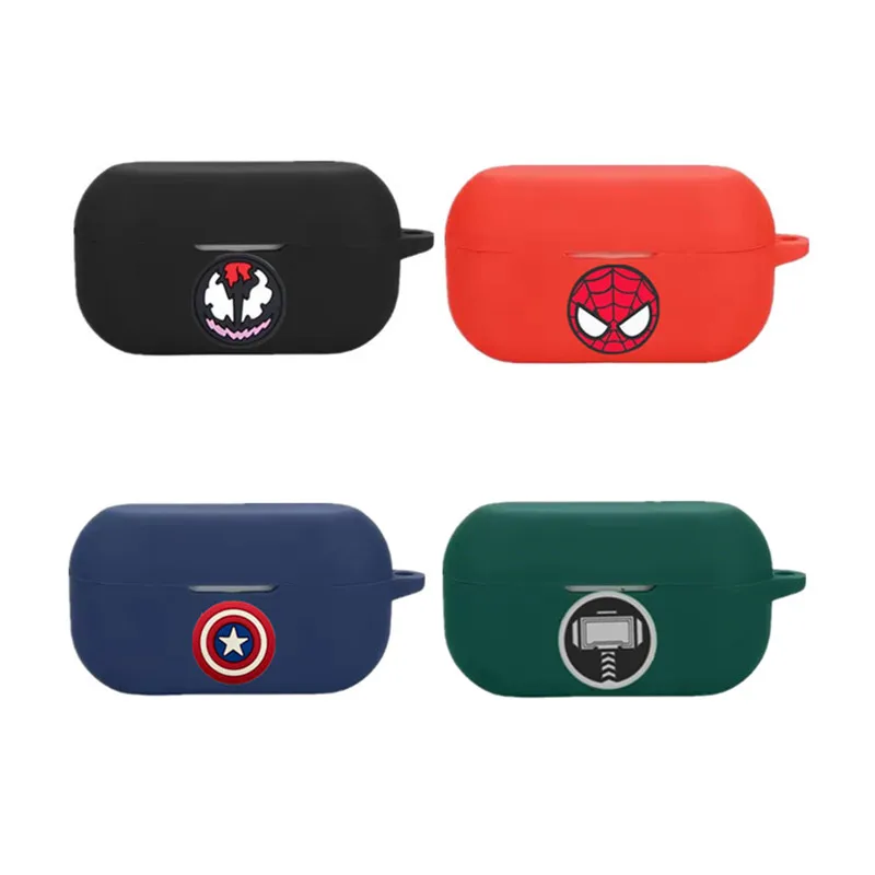 Funda Marvel de dibujos animados Beast Kingdom para Technics EAH-AZ100, caja de carga de auriculares inalámbricos de silicona, funda protectora con gancho