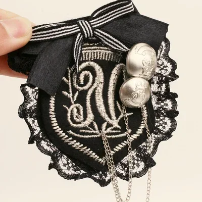 New Arrival Top Fashion Stainless Steel Anchor Broche Brooches British Style Retro Fringed Bead Brooch Female Pin Badge
