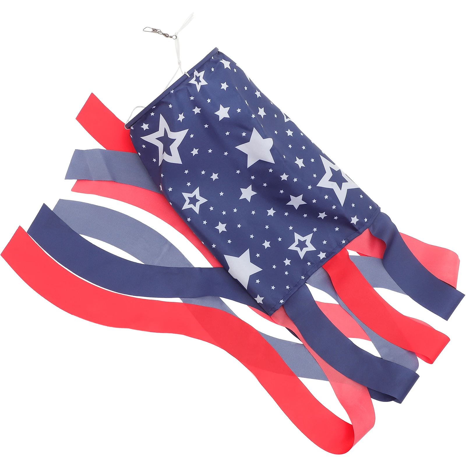 

Polyester Windsocks Outdoor Heavy Duty American Flag Design 4th of July Backyard Garden Parade Vibrant Colors US Wind Sock