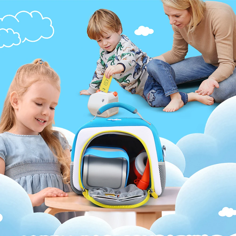 Carrying Case Bag with Side Mesh Pocket Protective Case Double Zipper Storage Case for Toniebox Audio Player Starter Set