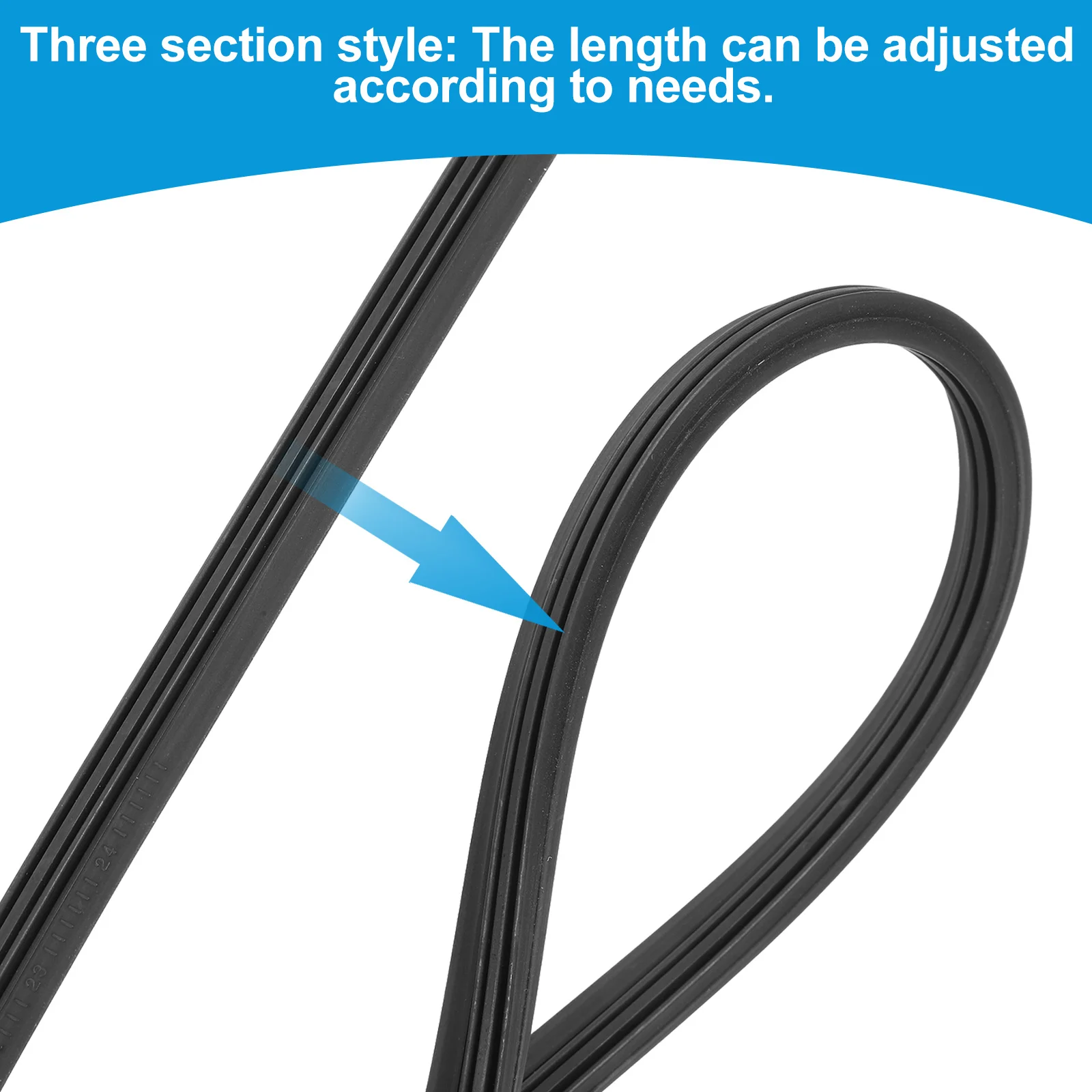 

Car Wiper Refill Flexible Durable Windshield Window Strip Replacement Wiper Strip Smooth Quiet Operation for Cars