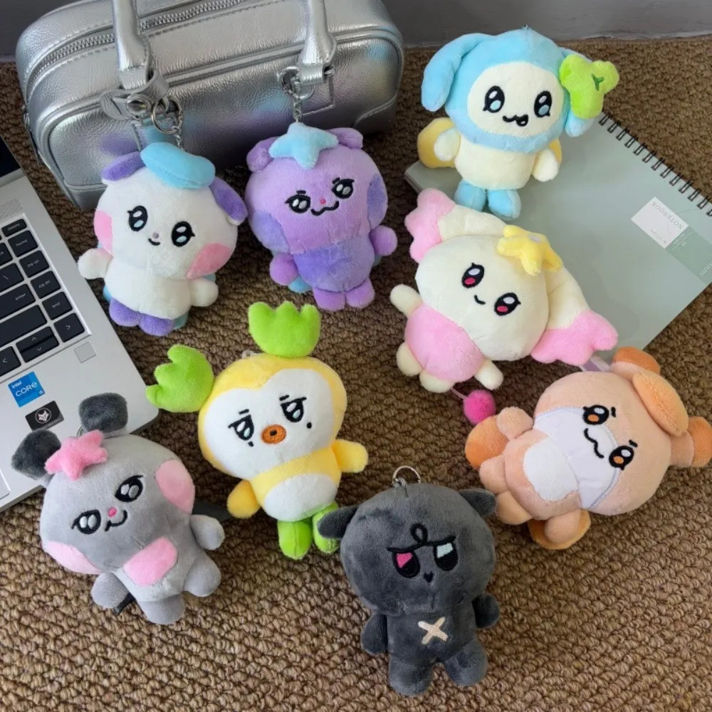 //.48style ATEEZ Keychain Plush New Aniteez Kawaii Stuffed Animals Plushies Toy Korean Room Decor Kids Fans Gifts MIGHTEEZ