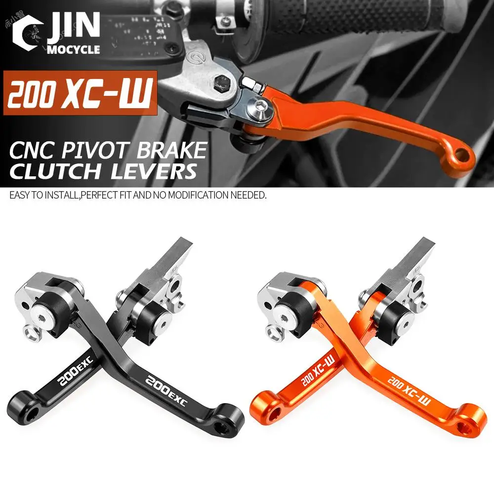 

For 200XCW 200EXC XC 2003 2004 2005 2006 2007 2008 Motorcycle CNC Foldable Pivot DirtBike Brake Clutch Levers Cable Lever Handle