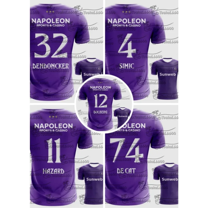Replica de camiseta de fútbol RSC ANDERLECHT KAA GENT, camiseta deportiva transpirable, Kit deportivo informal, ropa de moda para MOTO, nuevo estilo