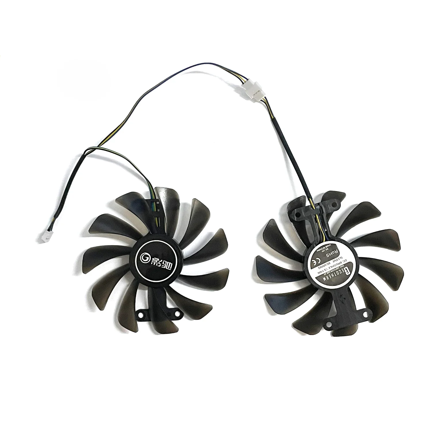 2PCS GFM10012H12SPA 95มม.4PIN GTX1070 1080 Cooler สำหรับ GALAXY GTX 1070 1070TI 1080 EXOC SNPR สีขาวกราฟิกการ์ดพัดลมระบายความร้อน