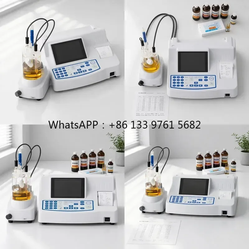 WSQ Karl Fischer Coulometric Titrator Water Content Tester Trace Oil Moisture Analyzer PPM Level Transformer Oil test