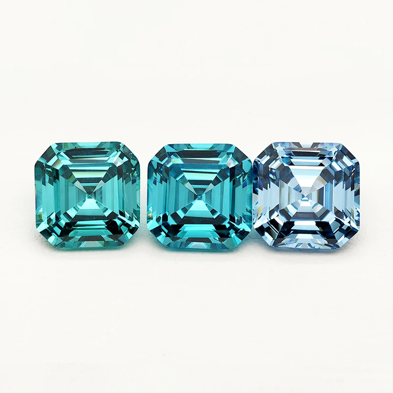 

Top Colors Asscher cut Cubic Zirconia Gesstome 4K Cutting 5A Grade Quality CZ Lab Zircon Stones for Jewelry Making