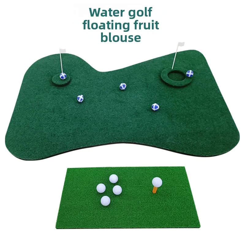 

Limited Time Sale Outdoor Floating Golf Practice Green Water Golf Hitting Pad Sticky Ball Putting Practice Golf Training Aids
