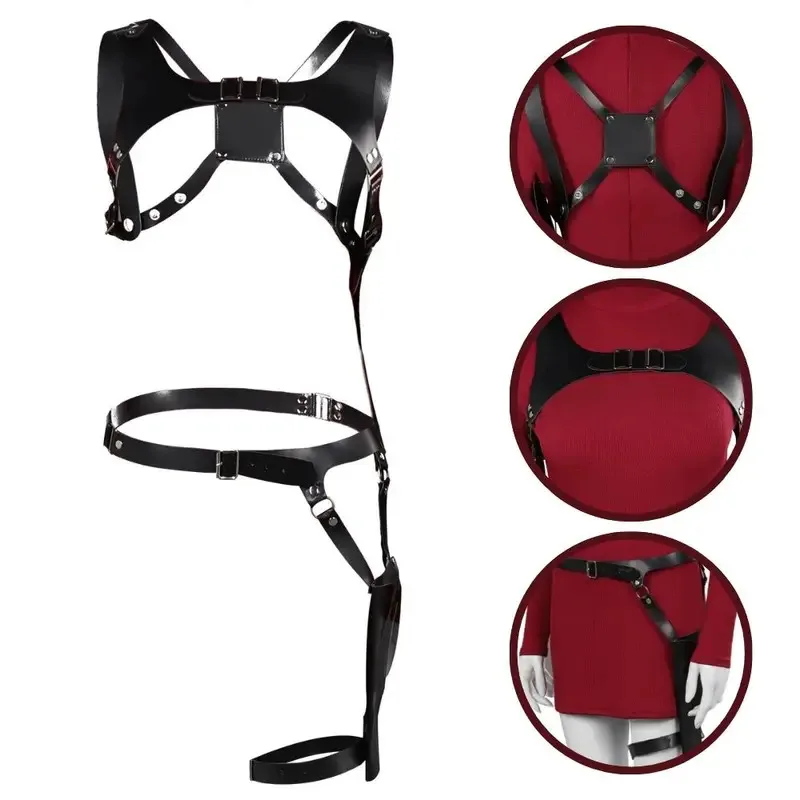 Resident Remake Evil 4 Ada Wong Cosplay cinturón pretina disfraz mujeres adultas vestido accesorios fantasía Halloween carnaval Accesorios