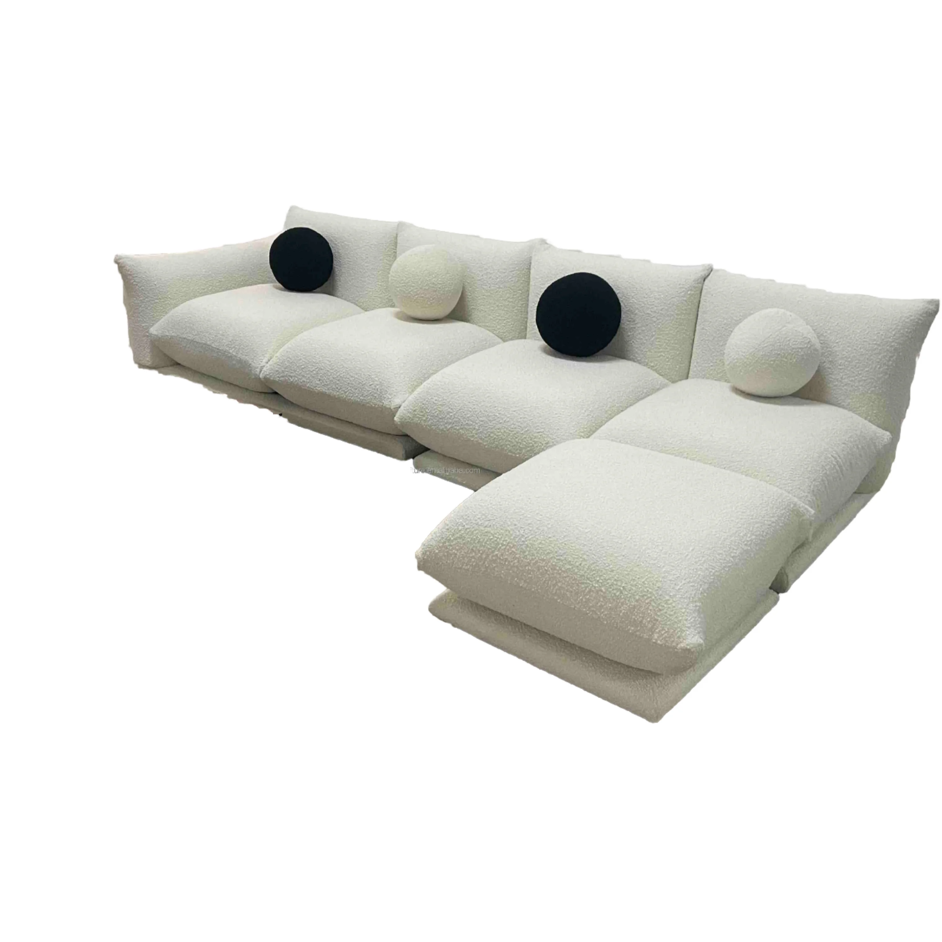 

Marenco Luxury Convertible Reclining Sofa Set Elegant High Fabric Bed for Hotels Apartments Furniture Extendable Home Furniture
