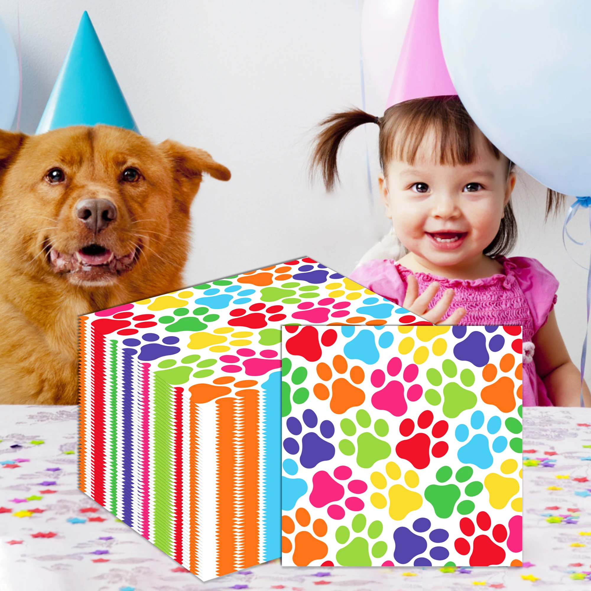 20/40/60 Stück Servietten für Geburtstagsfeier, Einweggeschirr, Abendessen, Papierservietten, Taschentücher ‌ Esszimmer ‌ Dekor für Kindergeburtstag – Detail 13