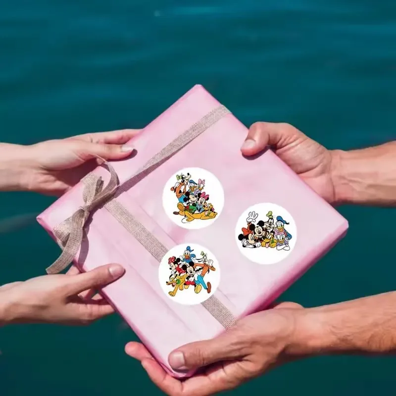 500PCS Minnie Mickey Mouse Cute Stickers Cartoon Anime Derivative Peripheral Kawaii Sticker Art Supplies Decorations Party Gifts