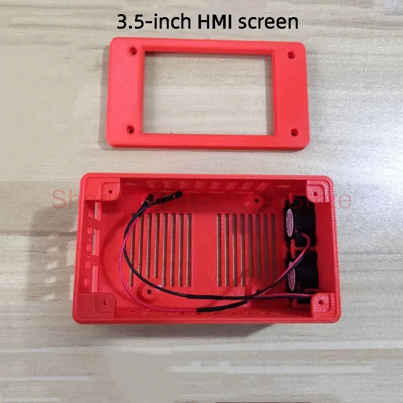 MMDVM Shell Kit 3.5-inch HMI Screen T Type External Power Strip with Dual Fans Suitable for Raspberry Pi Hot Spot Board