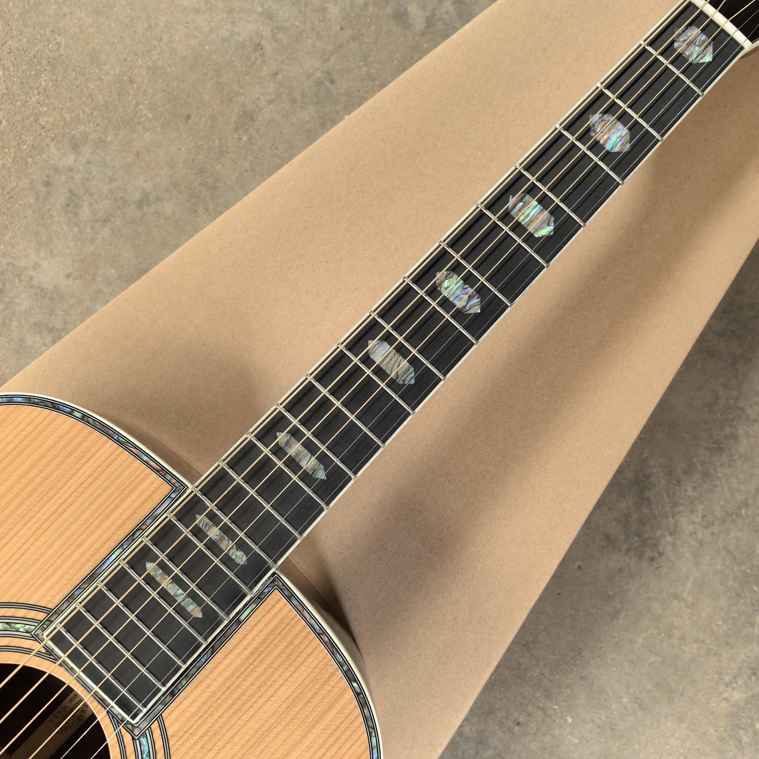 40 inch OM45 series solid wood profile glossy acoustic acoustic acoustic guitar