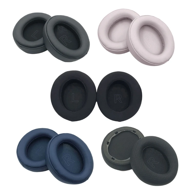 

462E 1Pair Earpads Protein Leather Ear Pad Ear Cushions Cover Memory Foam Earmuffs for Life Q30/Q35 Headsets