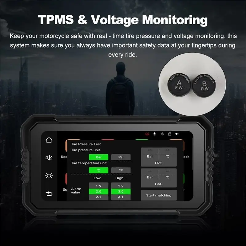 M09K Motorcycle Dash Cam Motorcycle Dash Cam Waterproof Moto Monitor Motorcycle Carplay Dash Cam