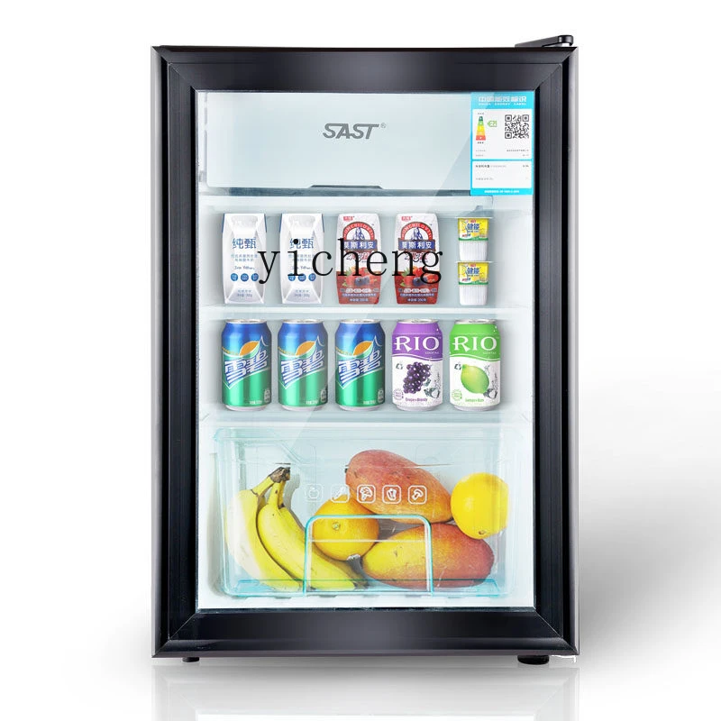 XL Household Single Door Small Ice Bar Refrigerator Hotel Display Cabinet Drinks Tea Wine Refrigerated