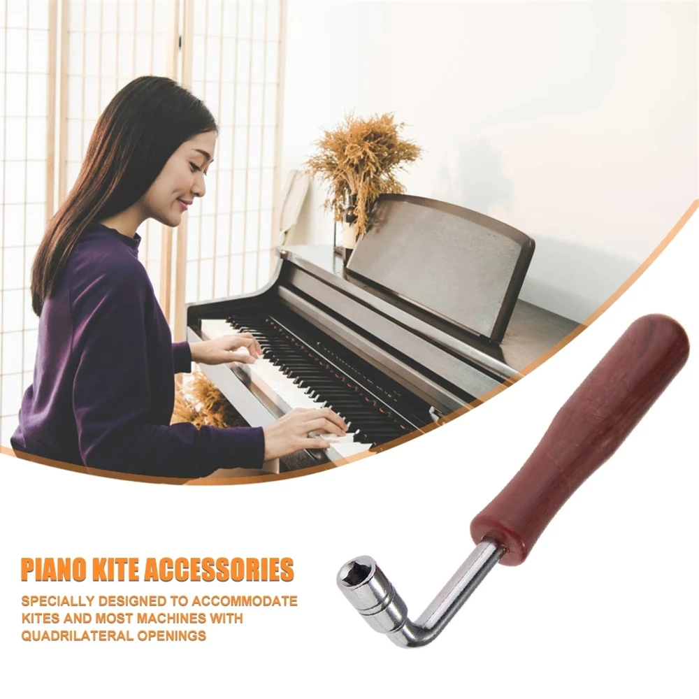 

Lightweight L-shape For Chinese Zither For Piano Pin Repair Tool String Pin Repair Square Wrench Tuning Hammer Tuner Spanner