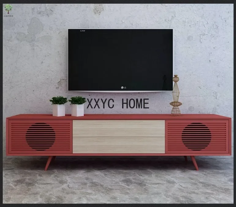 Kleine Wohnung, Wohnzimmermöbel, moderner, einfacher und leichter Luxus-TV-Ständer