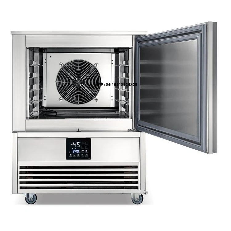 Commercial 5 Trays Fast Small Blast Chiller Refrigeration Machine Blast Shock Meat Cabinet