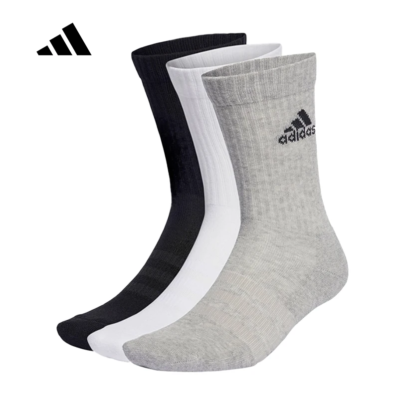 

adidas Unisex Youth & Adult Socks - Breathable Comfort Athletic Socks for Running & Training (3 Pairs) IA3951