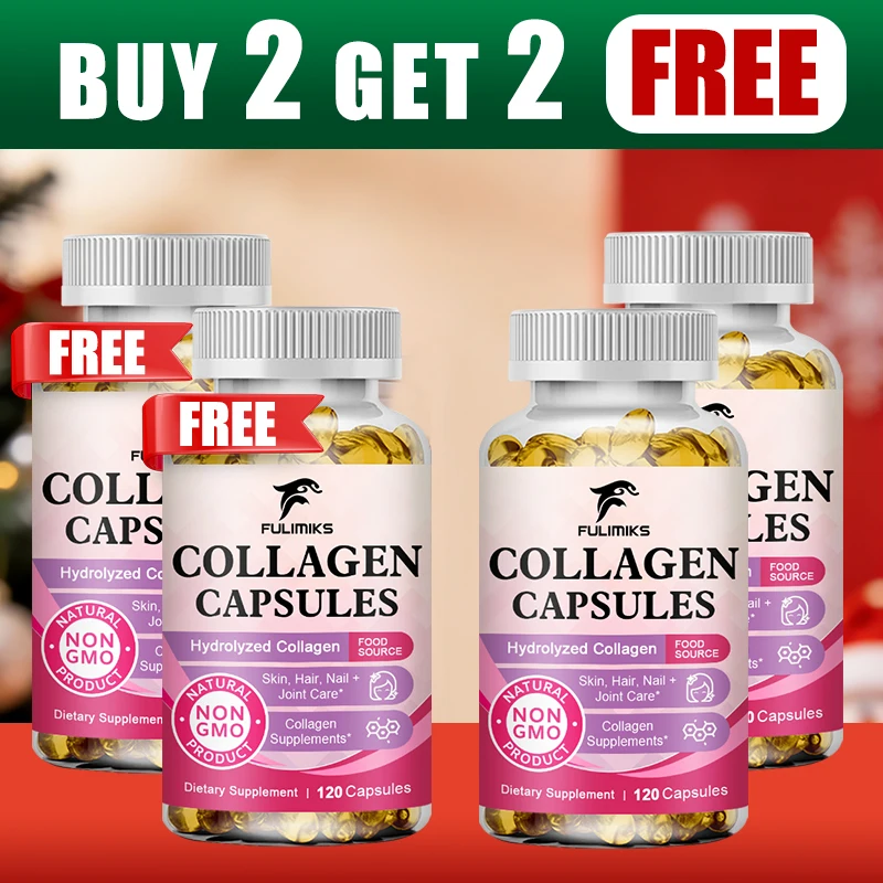 

Buy 2 Get 2 Free! Complete Collagen Capsules, Support Wrinkle Reduction, Hydration & Stronger Hair, Skin Elasticity, Gut Health