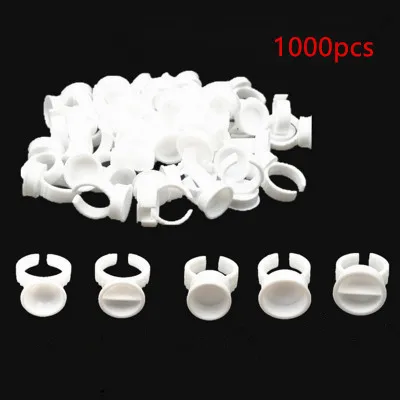 1000Pcs Disposable Permanent Makeup Ring  Divider Tattoo Ink Pigment Holder Cup Size S/M/L