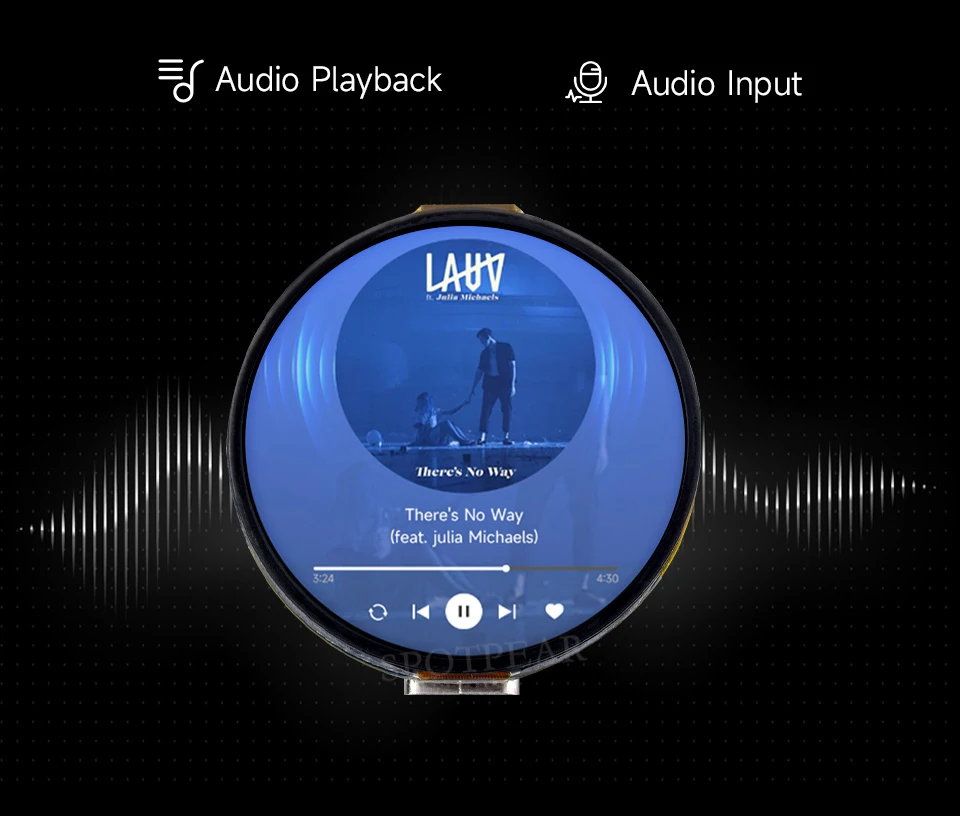 Picture 6: ESP32-C6 1.32inch AMOLED Round Touch Display Development Board 466×466 Pixels Supports AI DeepSeek doubao  Wi-Fi 6/Bluetooth 5