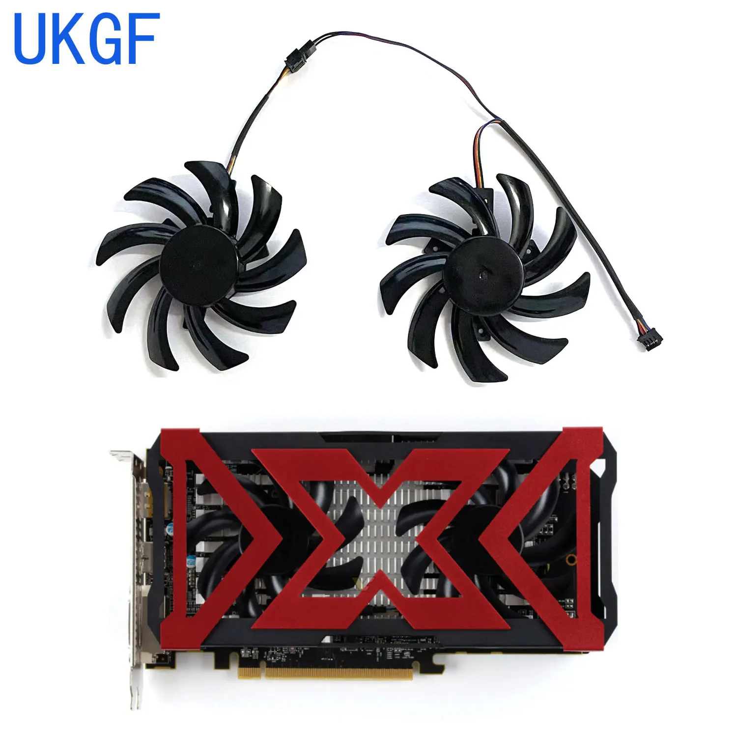 Brand new 85MM 4PIN FDC10H12S9-C RX460 GPU fan for DATALAND Radeon RX460 4GB X-Serial OC graphics card