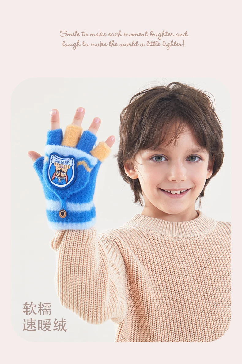 Echte Paw Patrol Winter KINDER Handschuh Chase Marshall Skye Everest Rubble Zuma Rocky Ryder Kinder Fäustlinge Weihnachtsgeschenk 2-6T – Detail 8