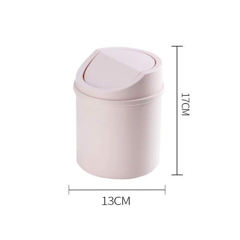 1PC น่ารัก Mini Creative Household Desktop Bin ถังขยะพร้อมฝาครอบห้องนอนถังขยะขยะสําหรับ Office Workspace กล่องเก็บ