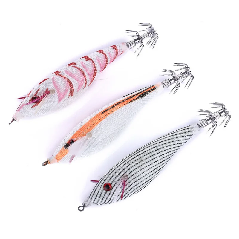 10 cm, 9 g, runder Bauch, Holz, Garnelen, leuchtender Tintenfisch, Explosionshaken, gefälschter Köder, beliebter Oktopus für Meeresangeln