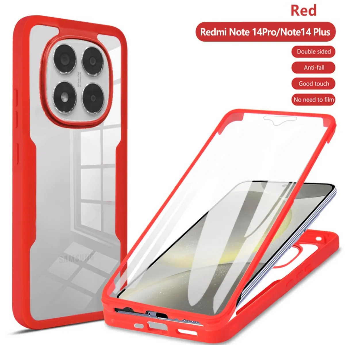 Image of 360 ° Stoßfeste Handyhülle für Xiaomi Poco M8 Pro 5G mit integriertem Displayschutz Transparente Rückseite Anti-Drop Stoßfänger-Abdeckung