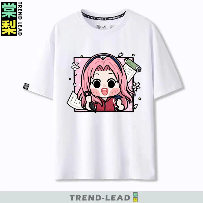 White Anime Children's T-shirt Naruto Q Version Vortex Narut