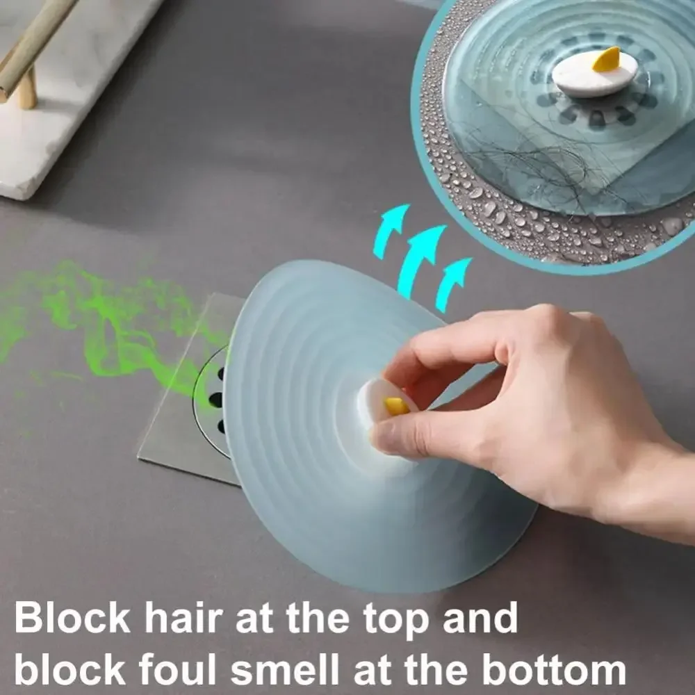 

New PVC Floor Drain Cover Insect-Proof Anti-odor Water Stopper Pad Anti-Clogging Shower Deodorant Pad