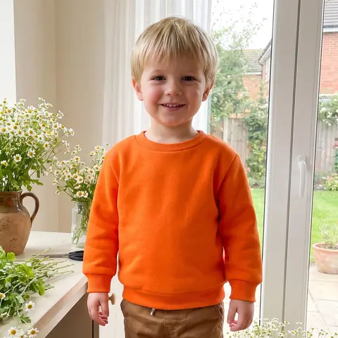 Spring Autumn Newborn Baby Boy Girl Pullover Sweatshirts Solid Color Crew Neck Casual Pullover Tops Clothing