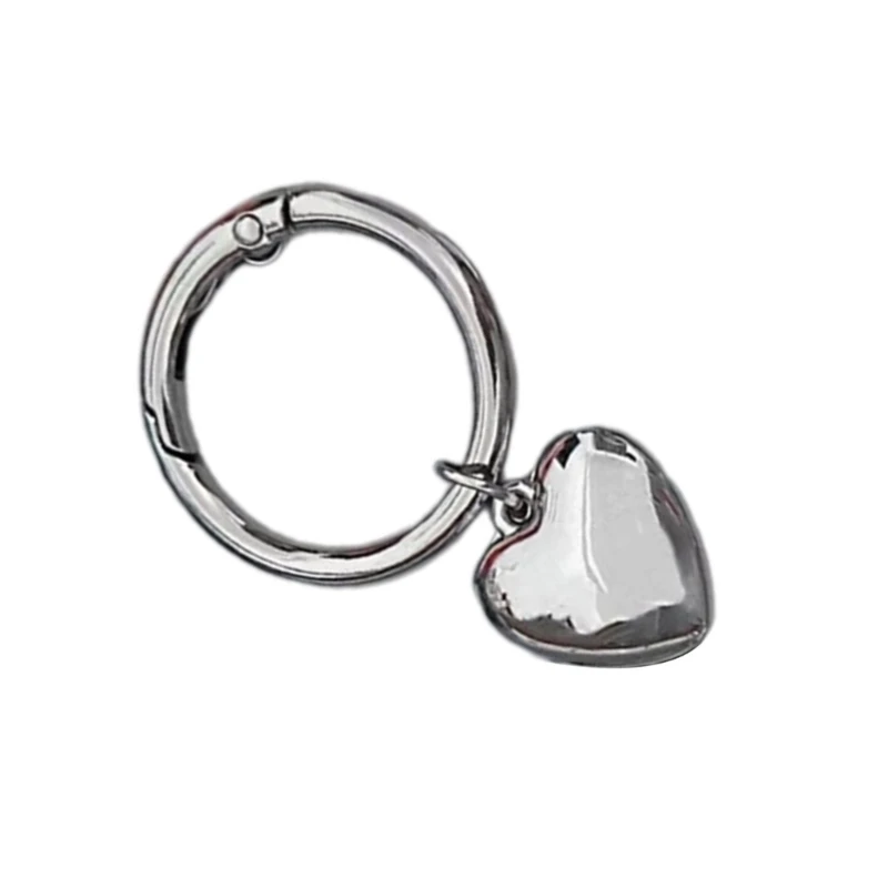 M2EA Fashionable Shoe Buckle Heart/Bead Shapes Bag Pendant Versatile Martins Accessory Silver Mobile Phone Jewelry