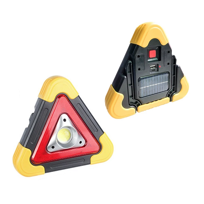 LED Car Warning Light Waterproof Triangle Emergency Light Multi-Function Safety Warning Sign