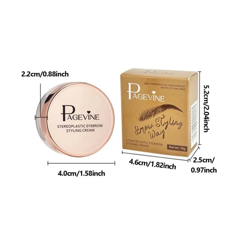1pc Wasserdichte 3D Augenbraue Styling Creme Schnell trocknend Make-Up Augenbraue Gestaltung Seife Natürliche Wilde Stirn Pomade Einstellung Gel Wachs