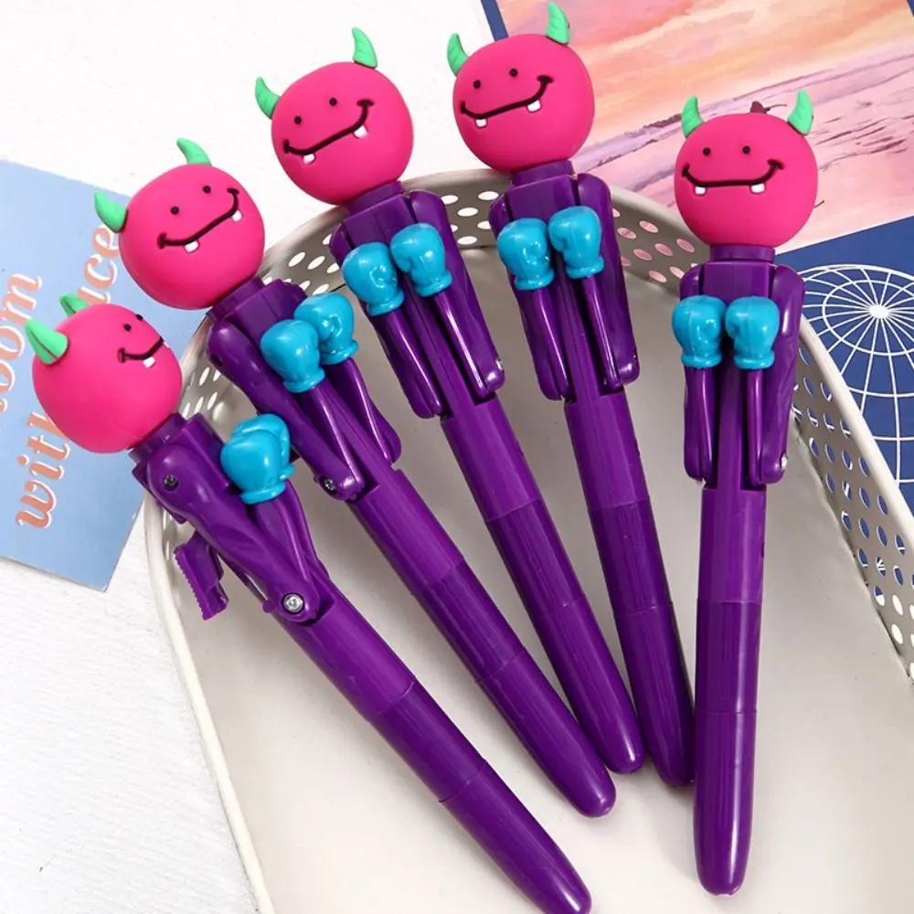 Signature Interactive Boxing Pen Writing 1.0mm Fun Mechanism Fist Pen Boring Press Ballpoint Pen Boxing Fighting Pen Student