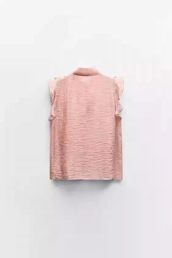 Sweet Layered Decoration Svel Casual irt New Summer Women's Faion Loose Fit Square Collar Pure Color Other Material