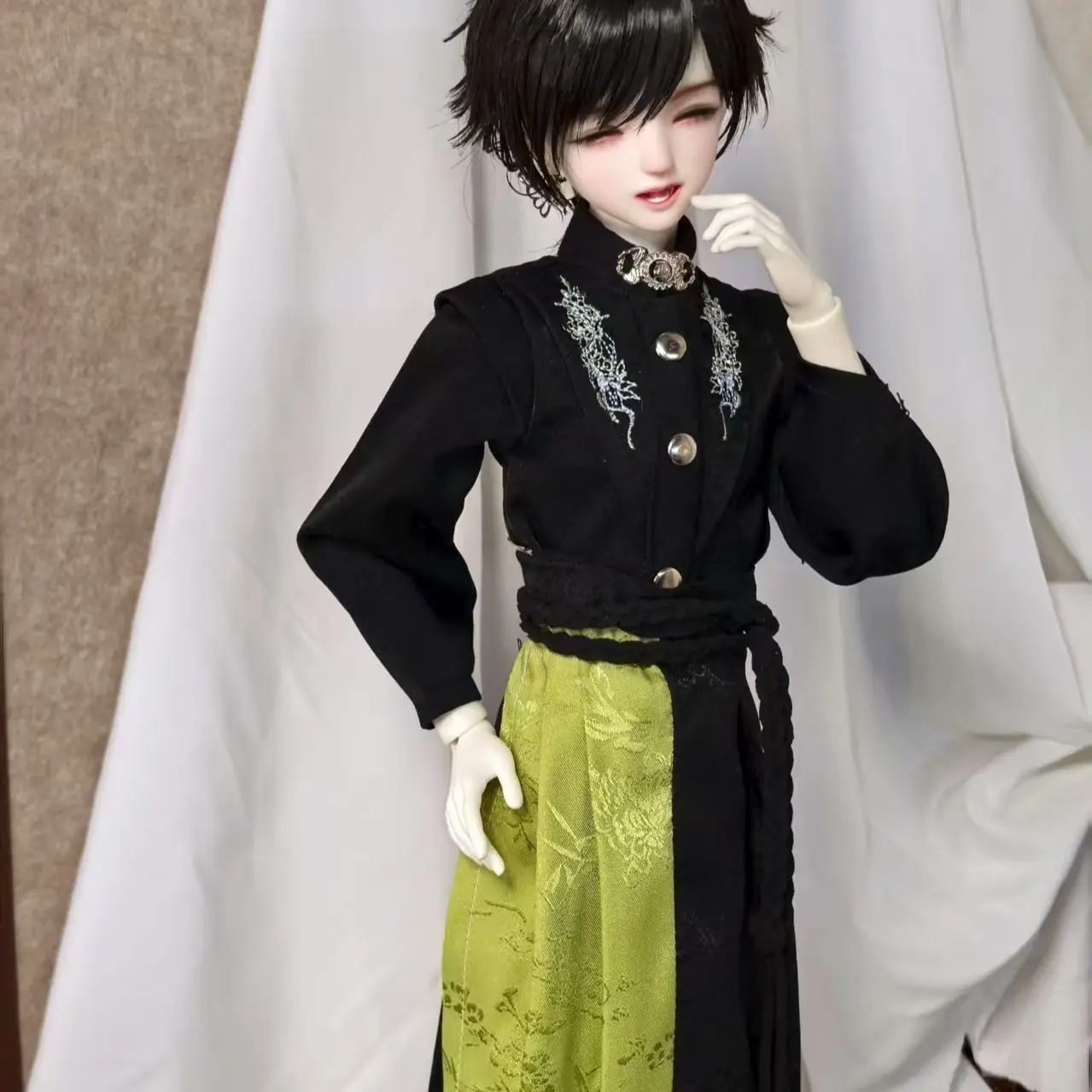 1/4 poppenkleding pak voor 40-45cm Bjd pop Chinese oude set knappe aankleedspeelgoed speelhuis popaccessoires, geen pop