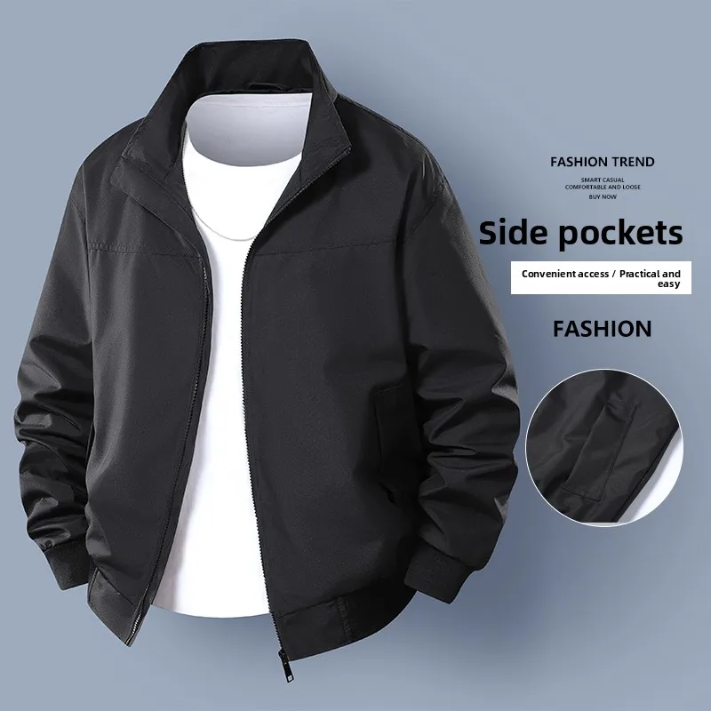 

Новинка 202, американский Sle, ретро-пилот, джемпер, свободная повседневная бейсбольная куртка с воротником-стойкой, осенне-зимняя мужская куртка из полиэфирного волокна